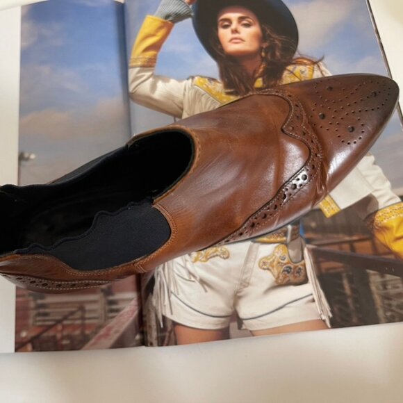 Melvin & Hamilton "Selina" Brown Leather Pointy Toe Booties: Size 40 (9.5 US) - Picture 4 of 9